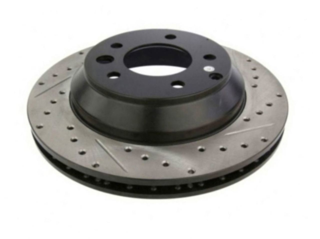 StopTech Select Sport Drilled And Slotted Brake Rotor; Front Left