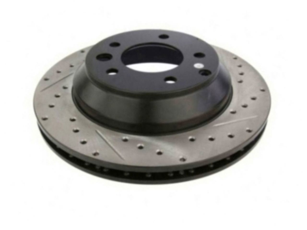 StopTech Select Sport Drilled And Slotted Brake Rotor; Front Left