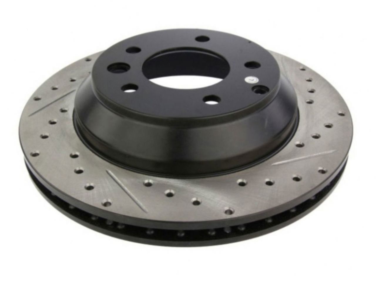 StopTech Select Sport Drilled And Slotted Brake Rotor; Front Left