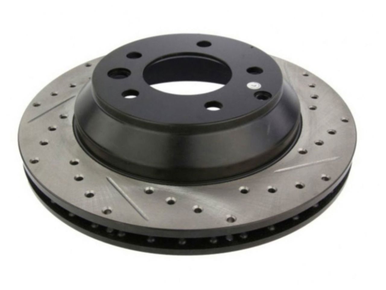 StopTech Select Sport Drilled And Slotted Brake Rotor; Front Left