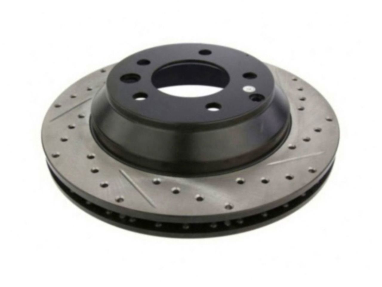 StopTech Select Sport Drilled And Slotted Brake Rotor; Front Left