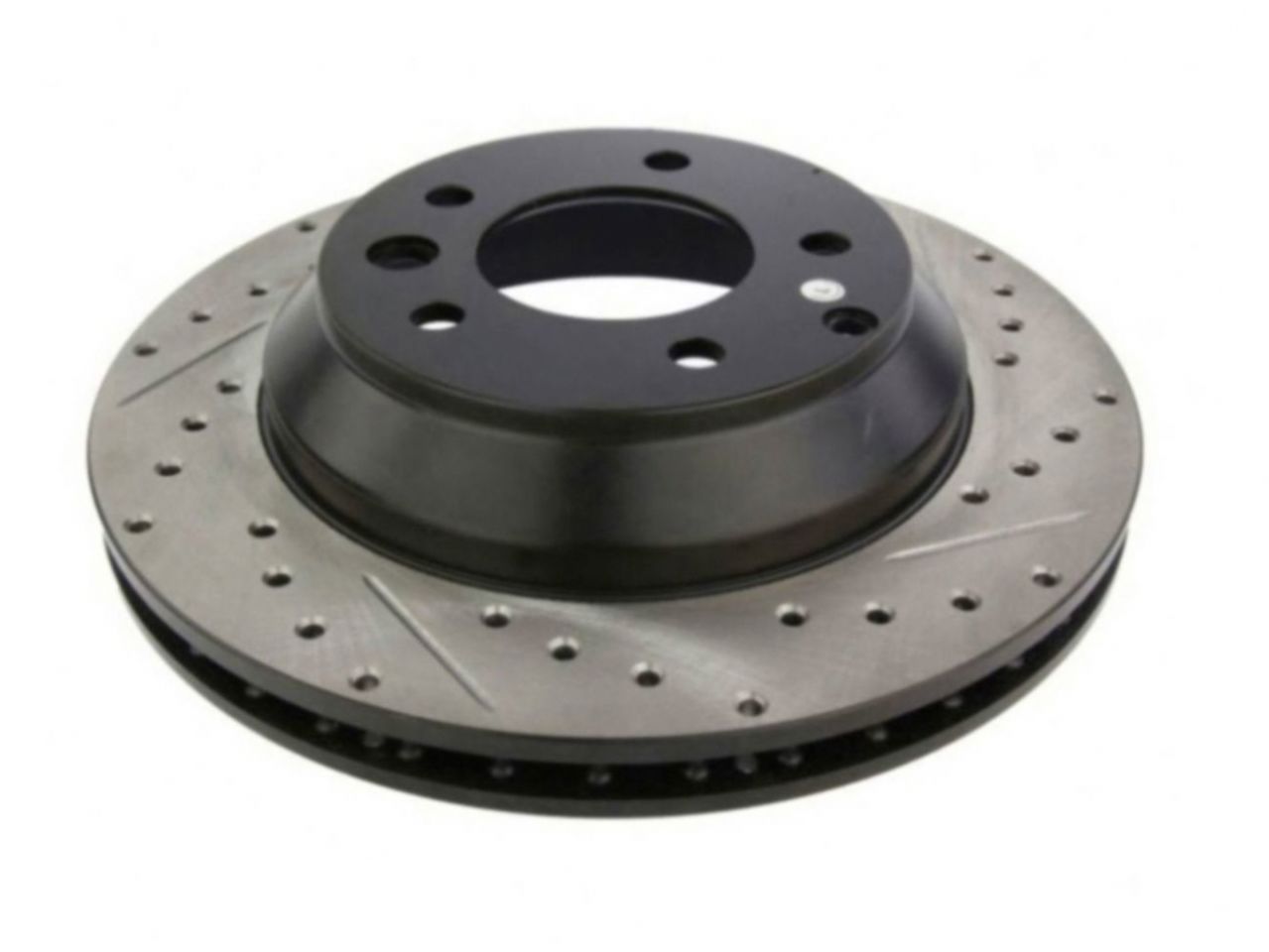 StopTech Select Sport Drilled And Slotted Brake Rotor; Front Left