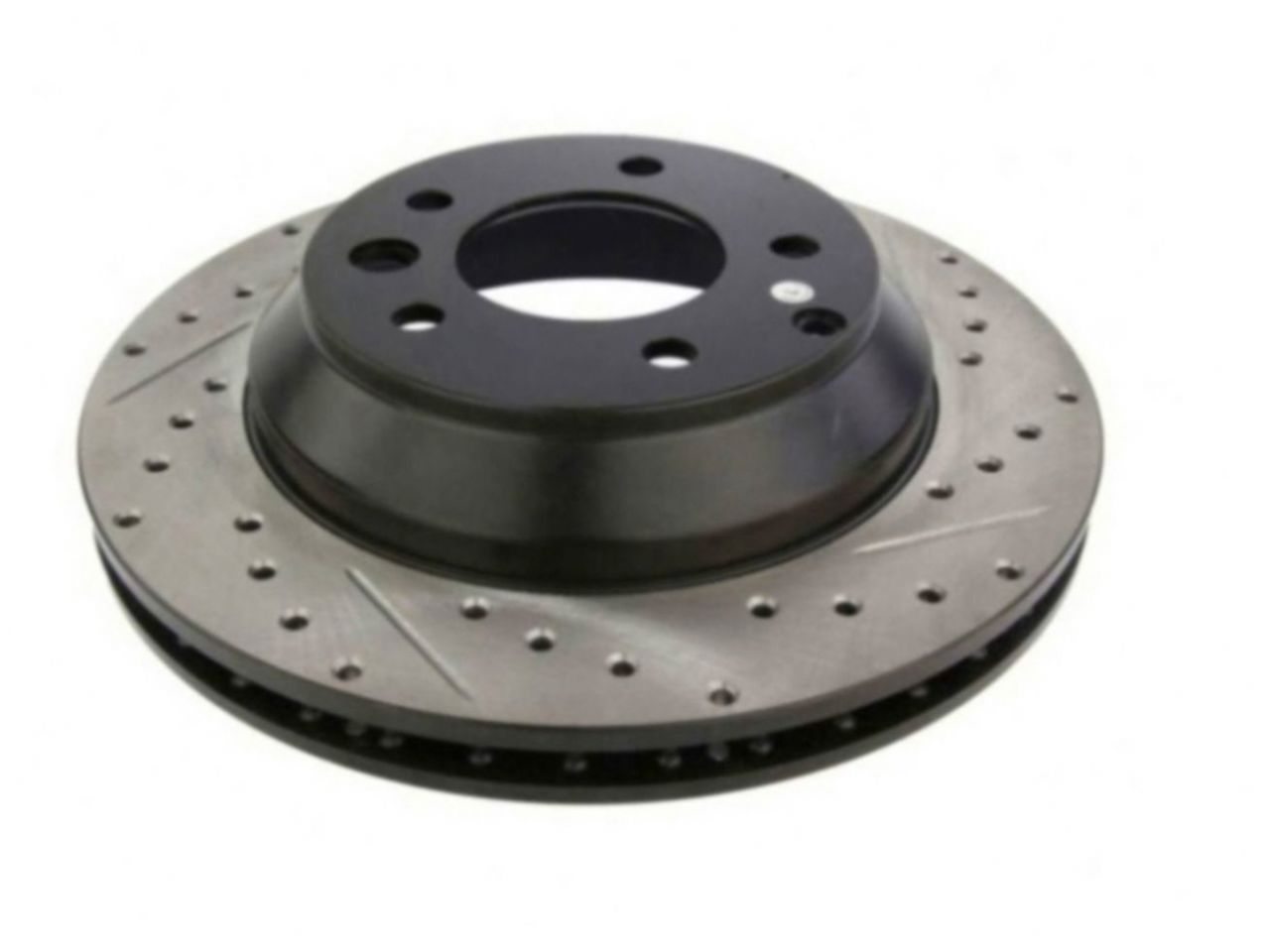 StopTech Select Sport Drilled And Slotted Brake Rotor; Front Left