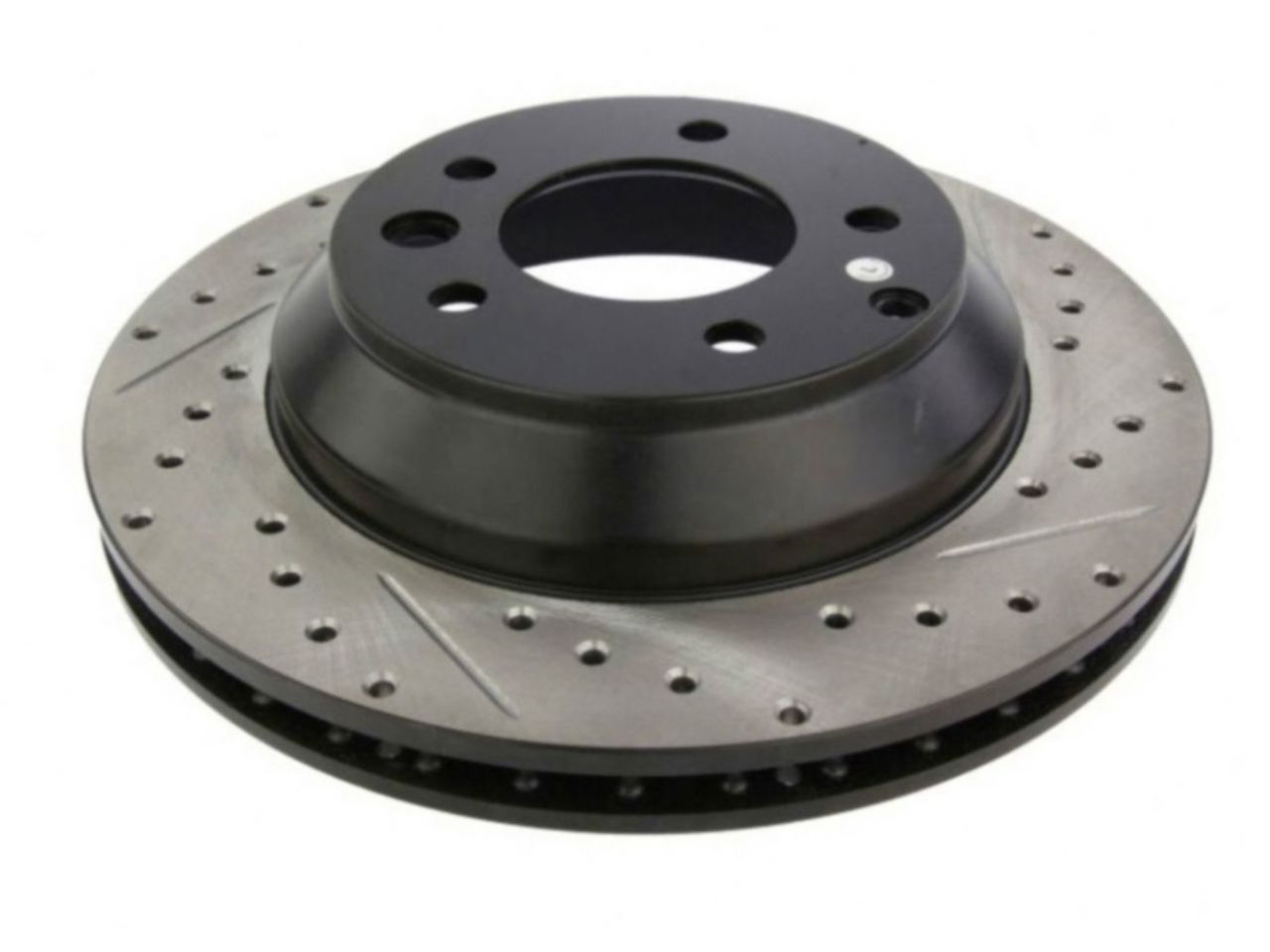 StopTech Select Sport Drilled And Slotted Brake Rotor; Front Left