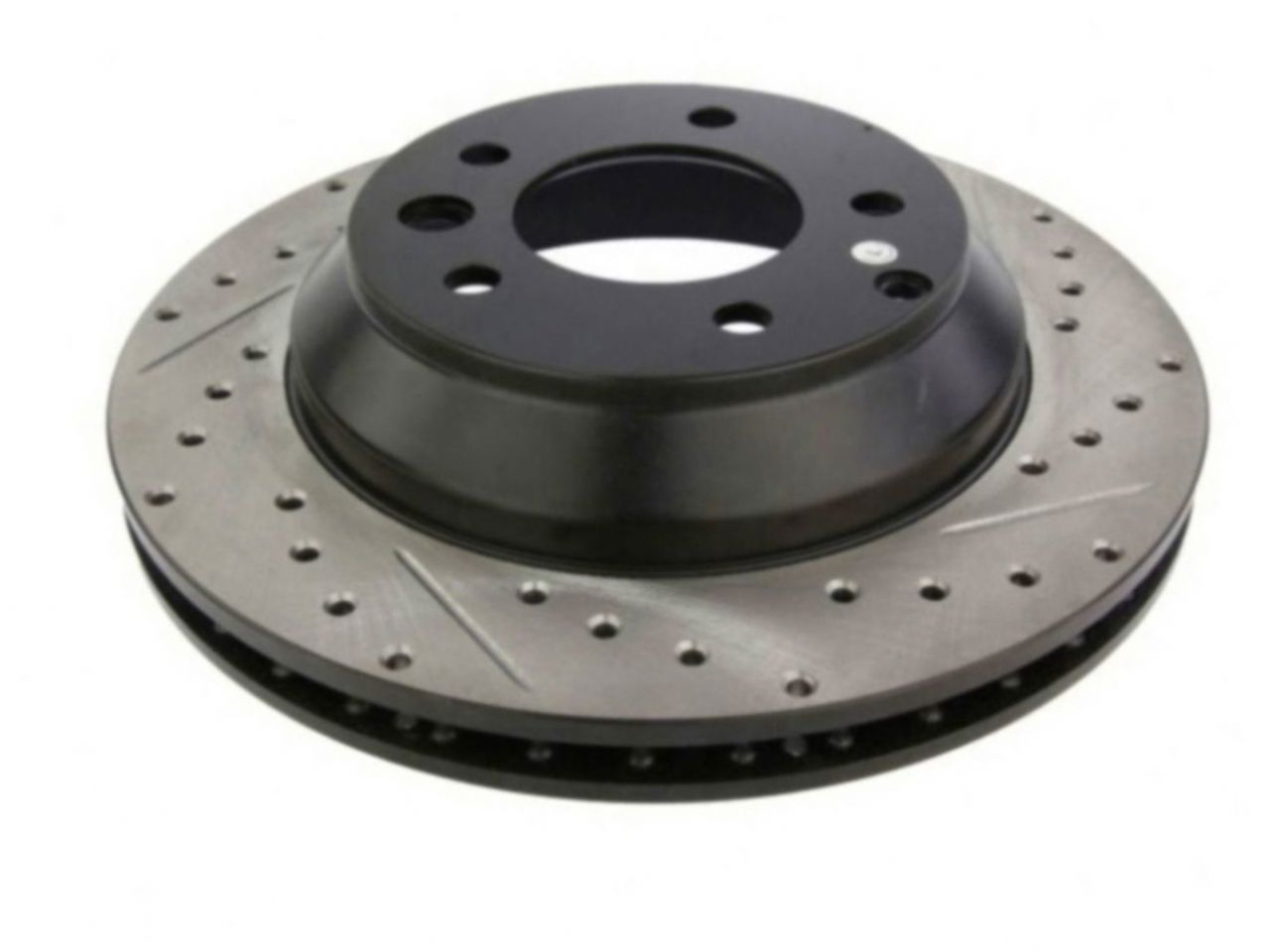 StopTech Select Sport Drilled And Slotted Brake Rotor; Front Left