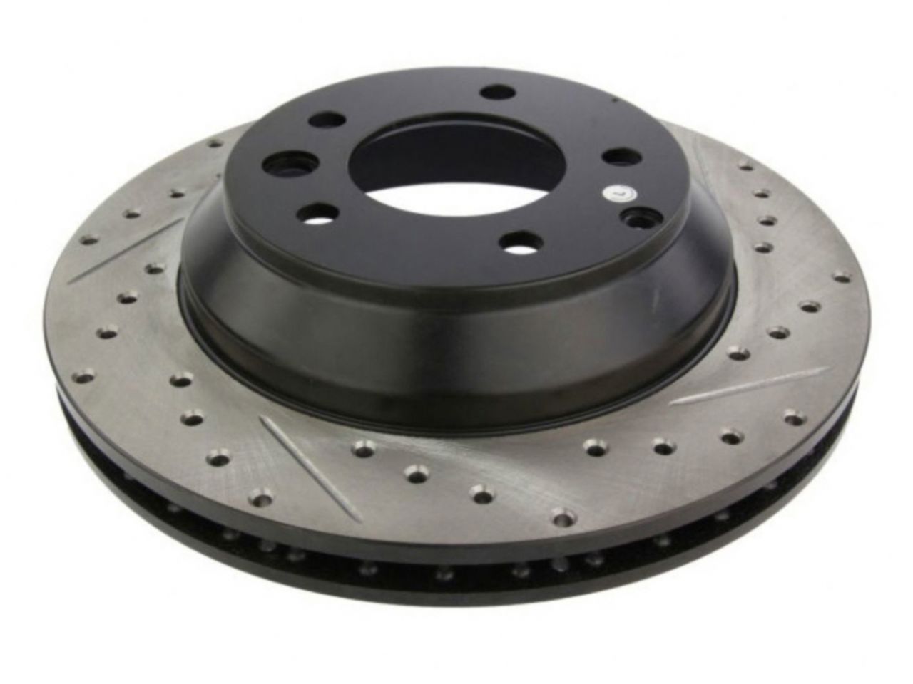 StopTech Select Sport Drilled And Slotted Brake Rotor; Front Left