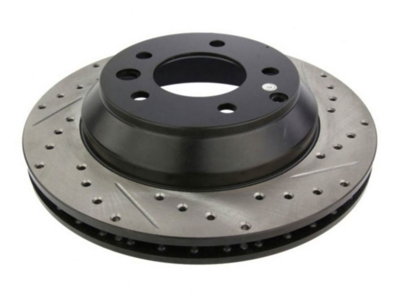 StopTech Select Sport Drilled And Slotted Brake Rotor; Front Left