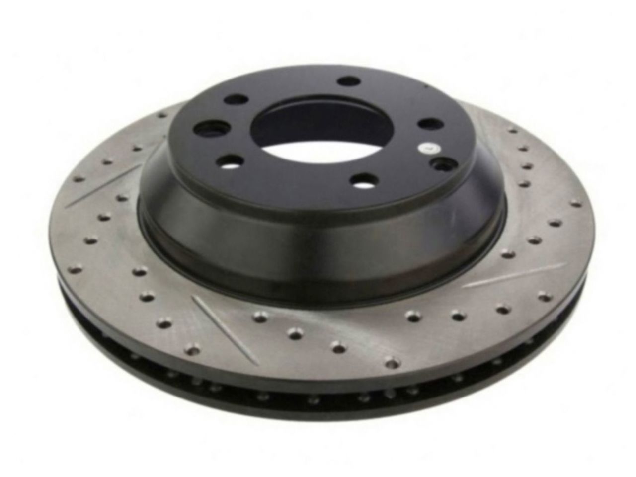 StopTech Select Sport Drilled And Slotted Brake Rotor; Front Left