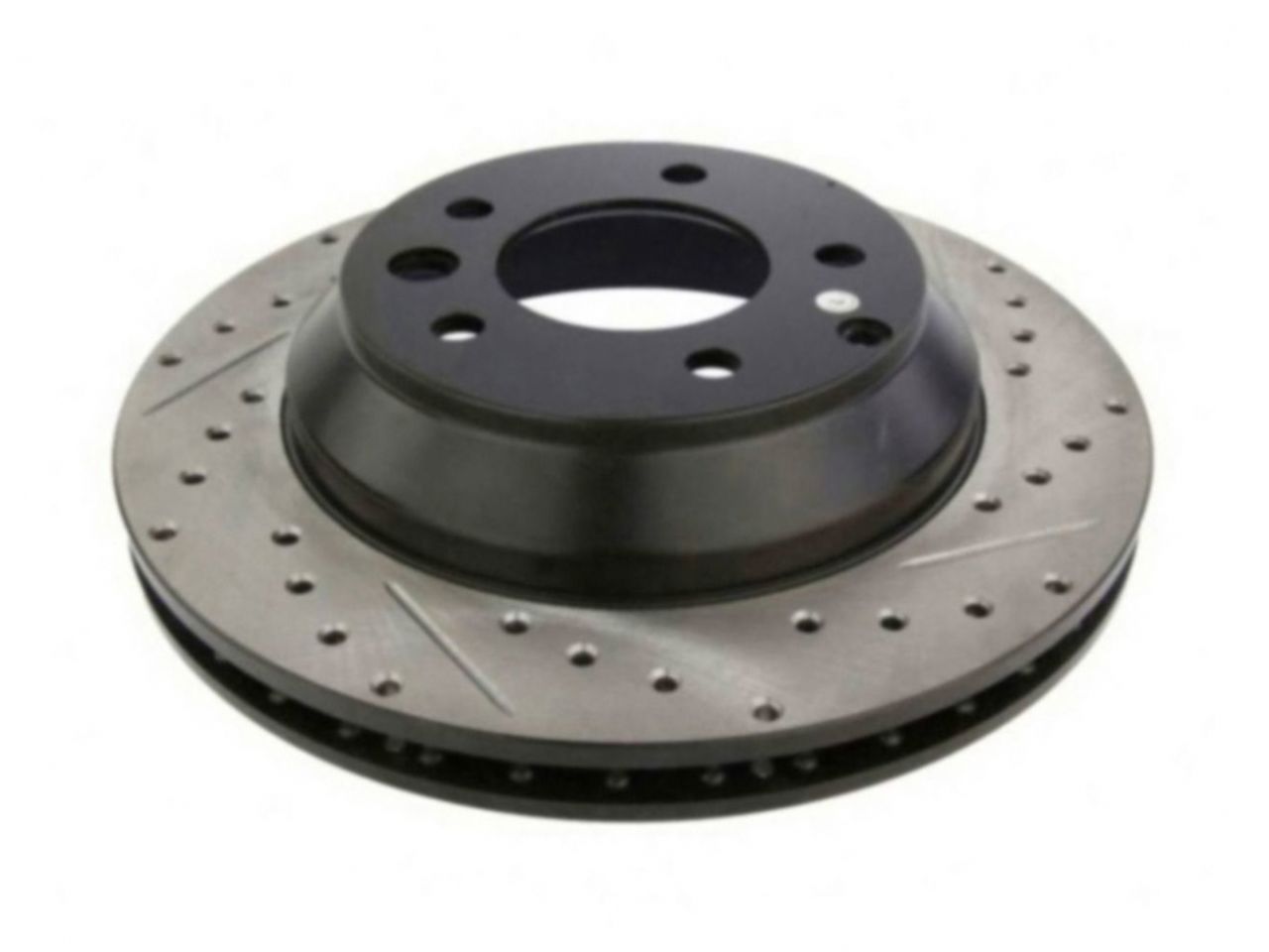 StopTech Select Sport Drilled And Slotted Brake Rotor; Front Left