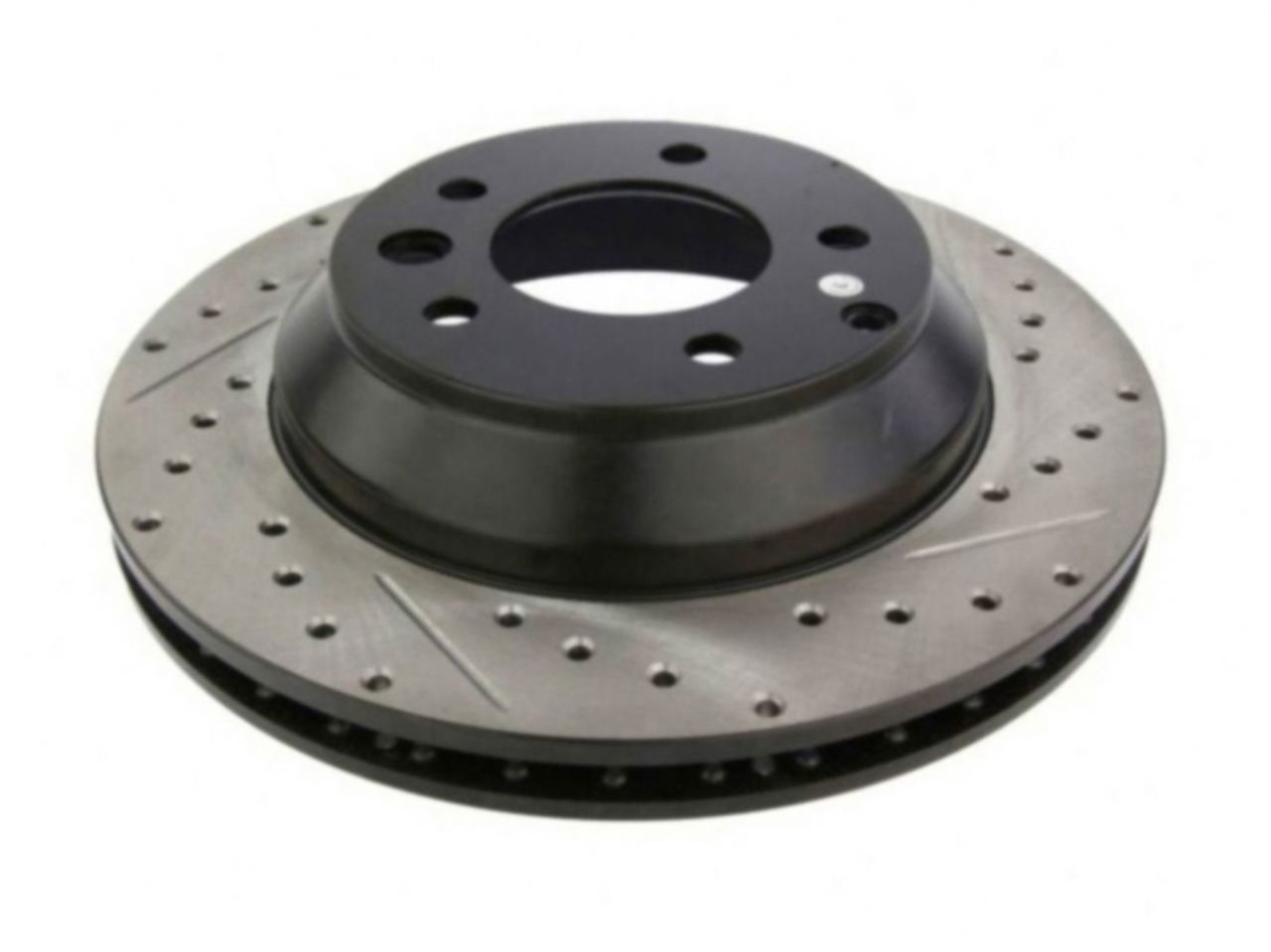 StopTech Select Sport Drilled And Slotted Brake Rotor; Front Left