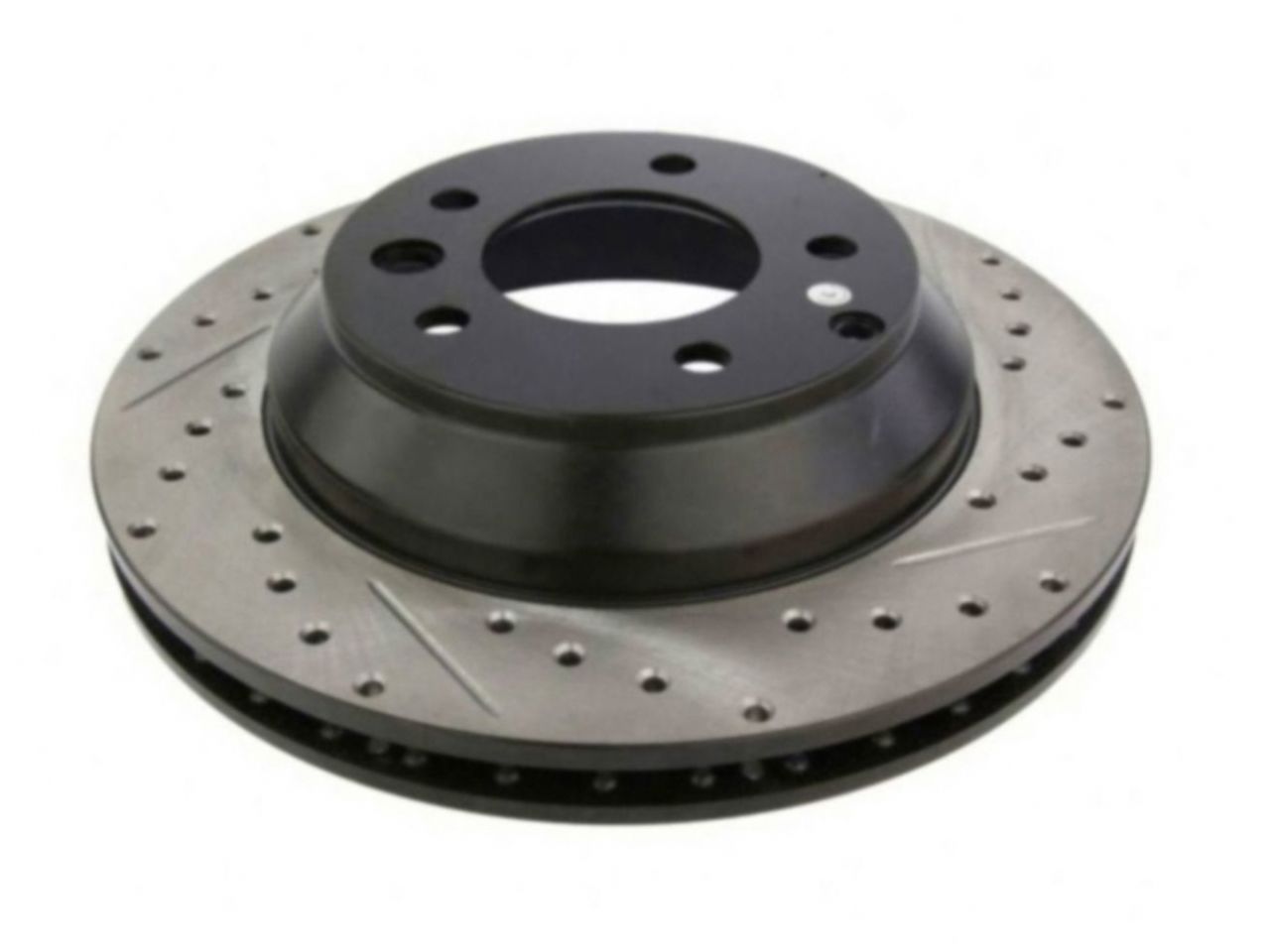 StopTech Select Sport Drilled And Slotted Brake Rotor; Front Left