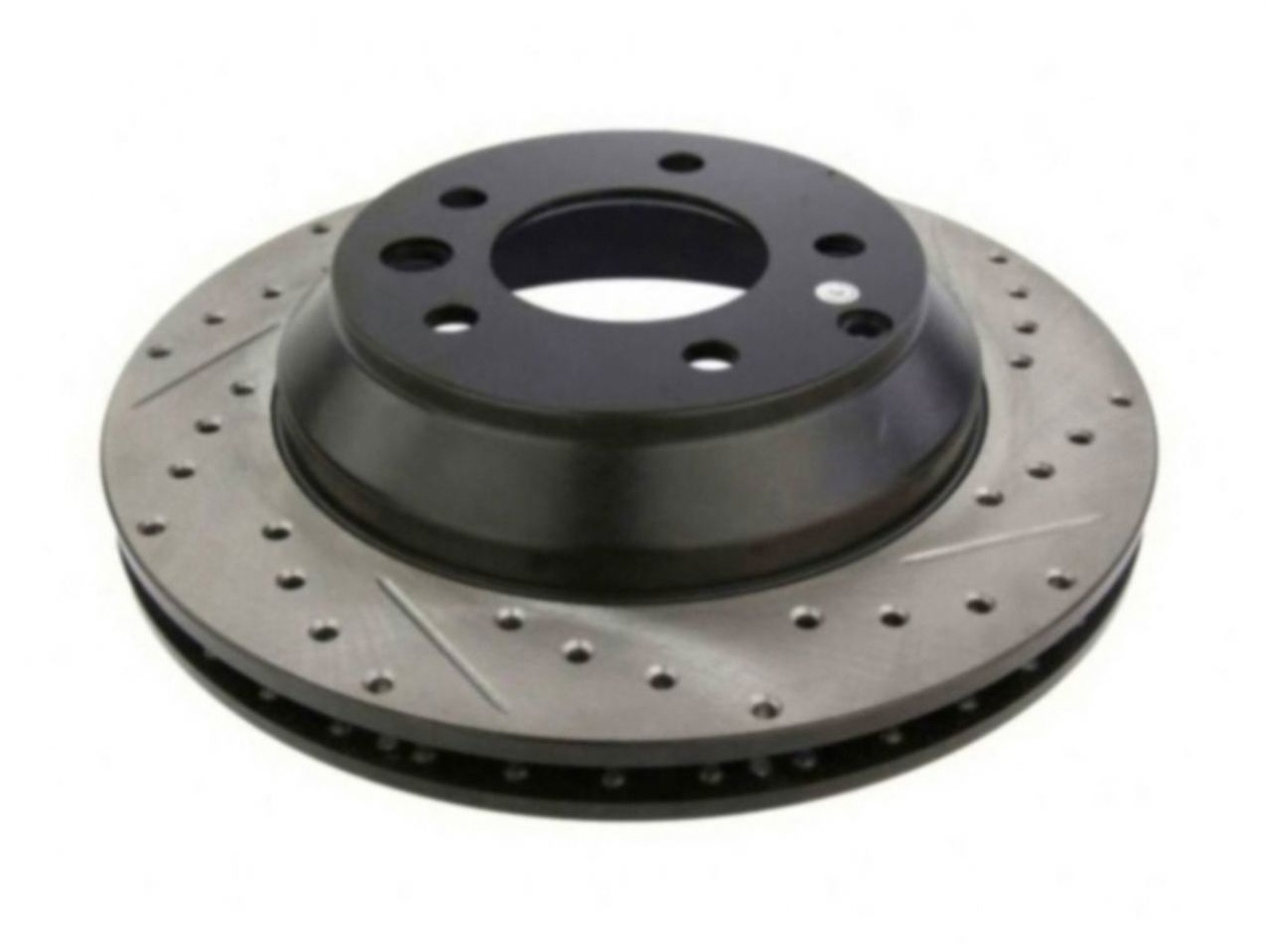 StopTech Select Sport Drilled And Slotted Brake Rotor; Front Left