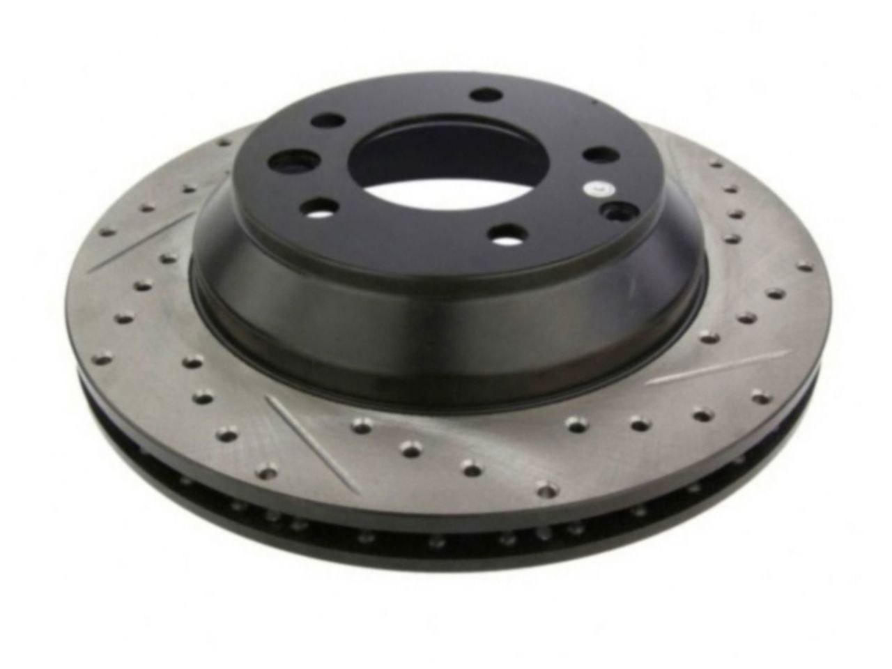 StopTech Select Sport Drilled And Slotted Brake Rotor; Front Left