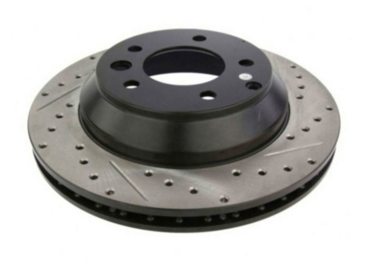 StopTech Select Sport Drilled And Slotted Brake Rotor; Front Left