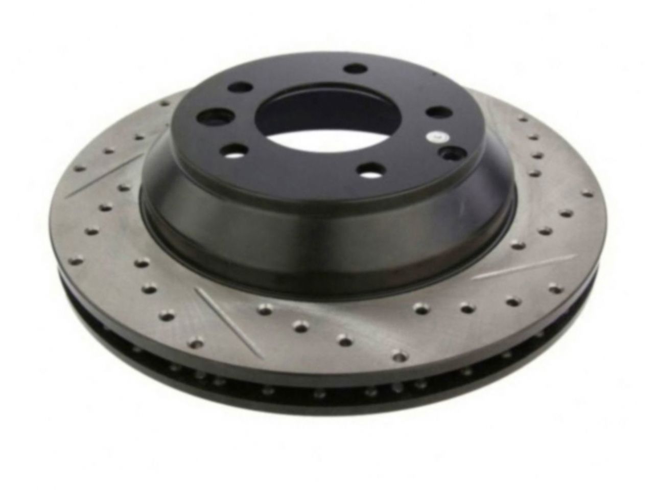 StopTech Select Sport Drilled And Slotted Brake Rotor; Front Left