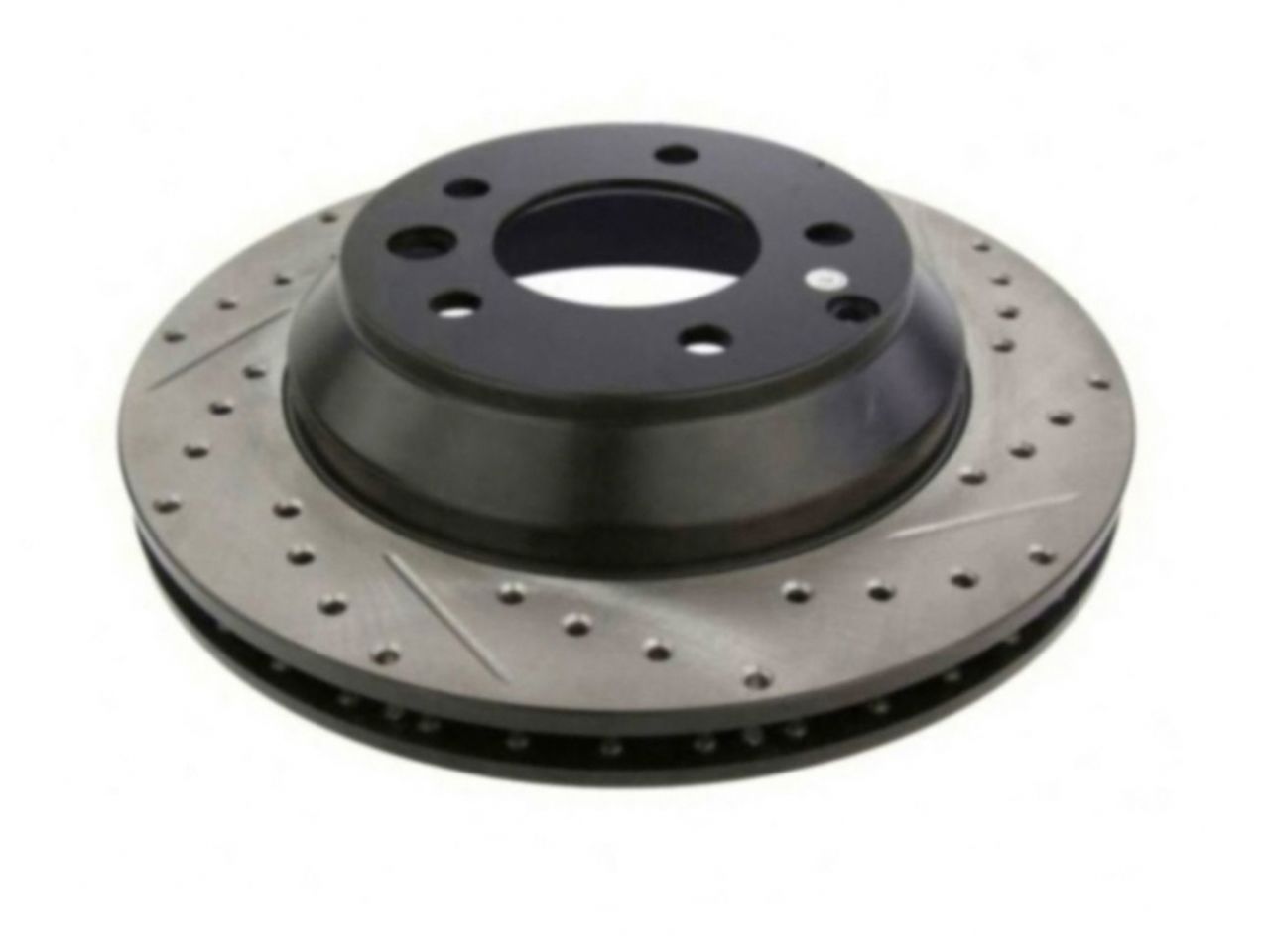 StopTech Select Sport Drilled And Slotted Brake Rotor; Front Left