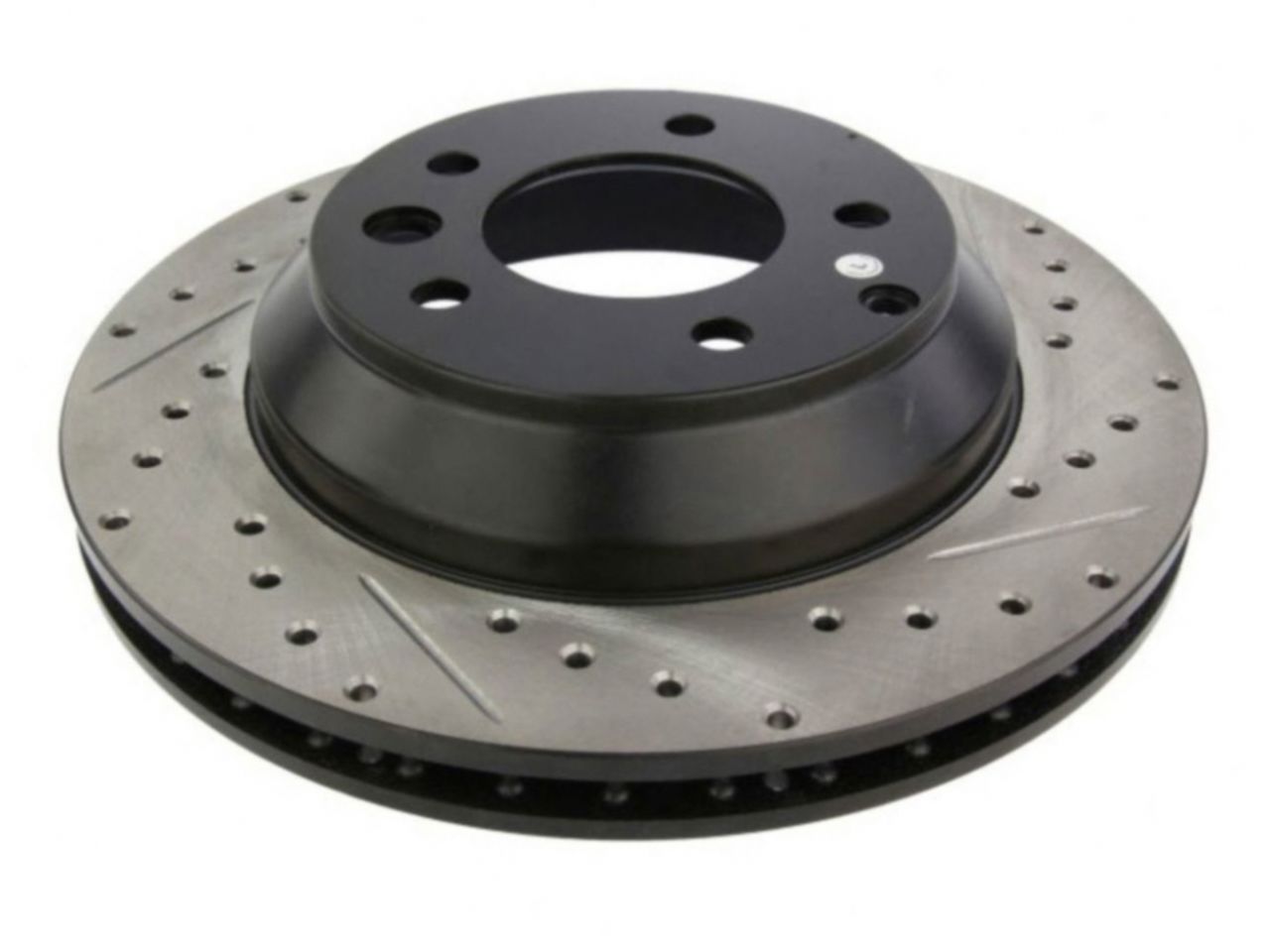 StopTech Select Sport Drilled And Slotted Brake Rotor; Front Left