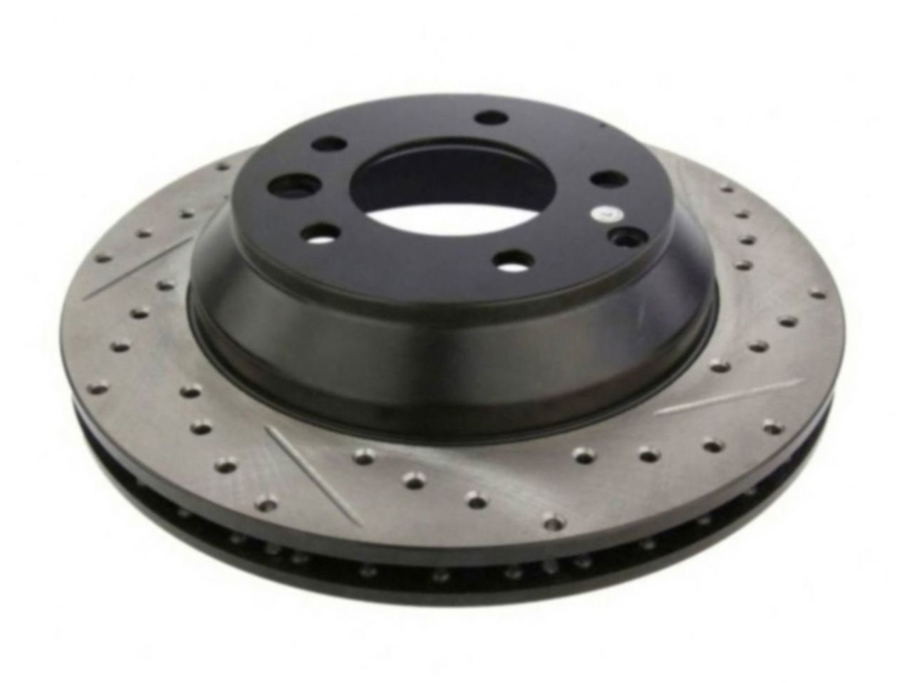 StopTech Select Sport Drilled And Slotted Brake Rotor; Front Left