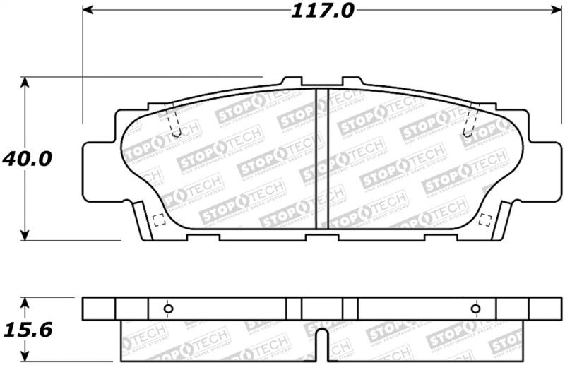 StopTech Street Brake Pads 308.04880 Main Image