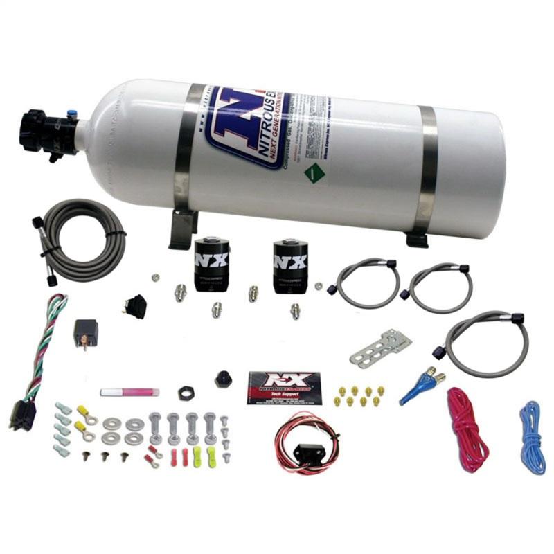 Nitrous Express 10-15 Chevrolet Camaro (5th Gen) Single Nozzle Nitrous Kit (35-150HP) w/15lb Bottle 20930-15 Main Image