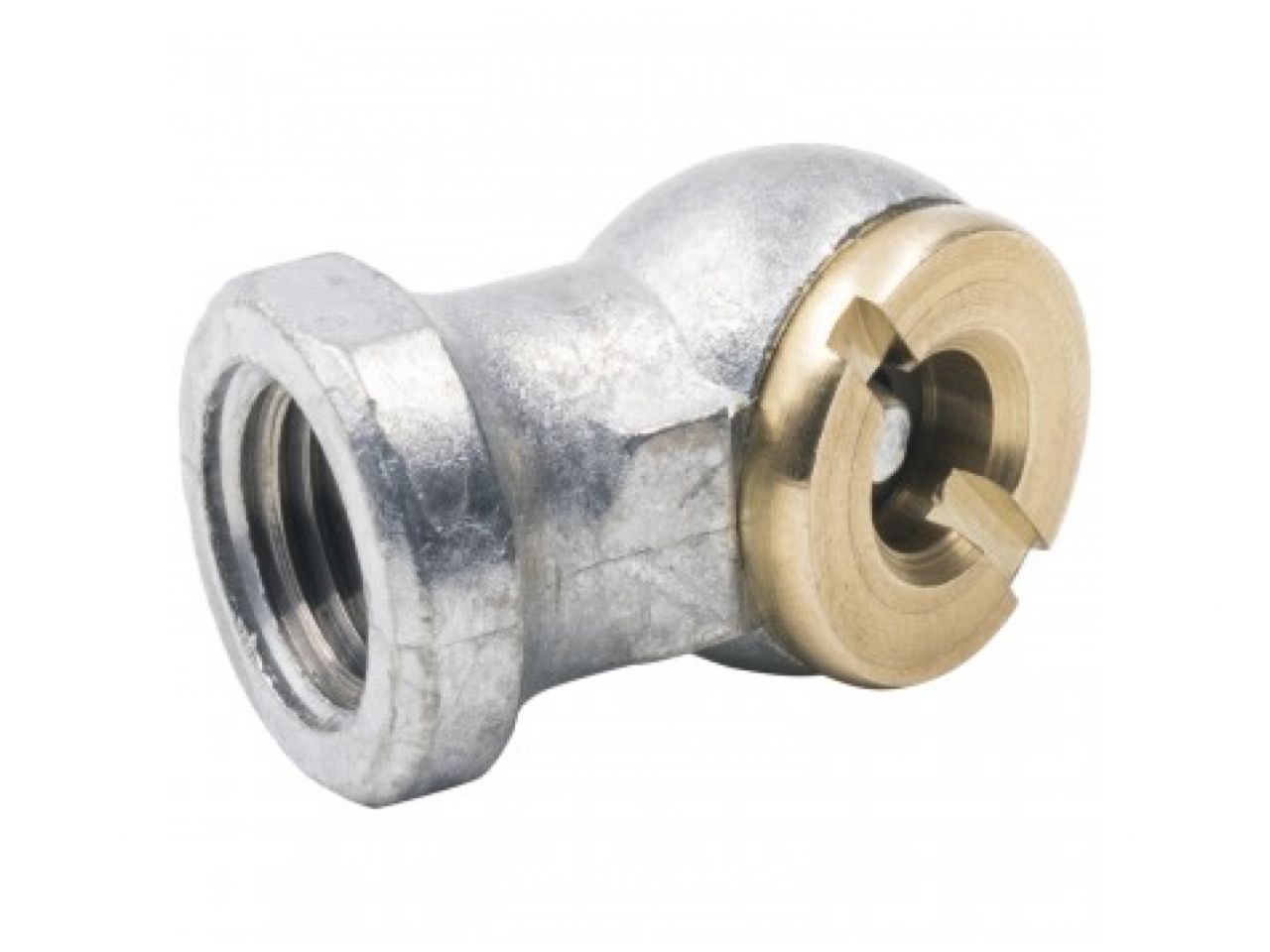 Autometer Air Chuck, 90 Deg Ball Foot, 1/4" Npt