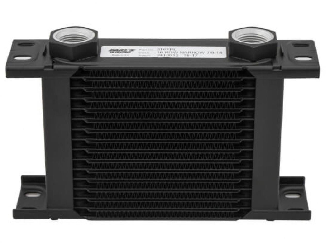 Earl's UltraPro Oil Cooler - Black - 16 Rows - Narrow Cooler - 10 O-Ring Boss