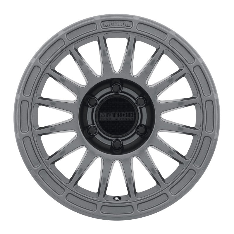 Method MR314 17x7.5 +24mm Offset 6x4.5 66.1mm CB Gloss Titanium Wheel MR31477564824