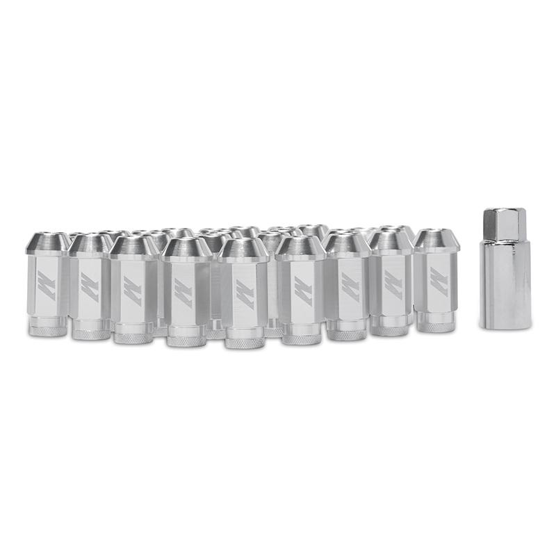 Mishimoto Aluminum Locking Lug Nuts 1/2 x 20 - Silver MMLG-1220-LOCKSL Main Image