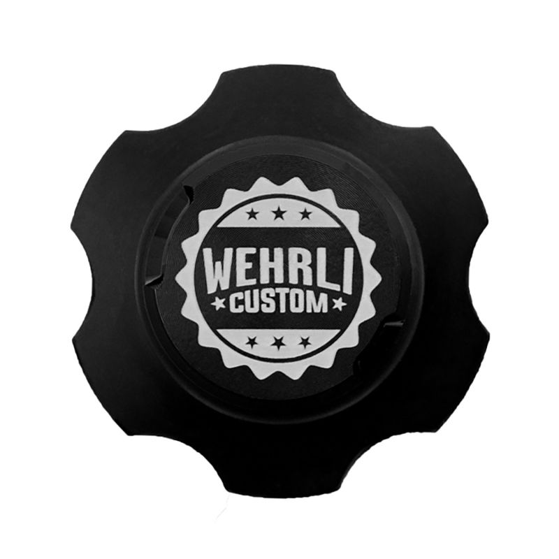 Wehrli 2001+ GM Duramax LB7/LLY/LBZ/LMM/LML/L5P Billet Oil Fill Cap - Black Anodized WCF100443