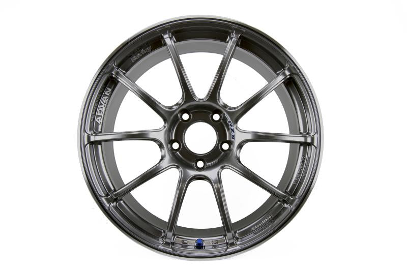 Advan RZII 18x10.0 +25 5-114.3 Racing Hyper Black Wheel YAZ8K25EHB Main Image