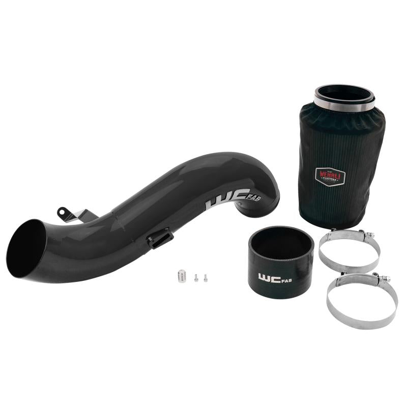 Wehrli 07.5-10 Chevrolet 6.6L LMM Duramax 4in Intake Kit - Gloss Black WCF100635-GB Main Image