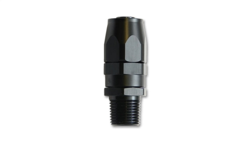 Vibrant -10AN Male NPT Straight Hose End Fitting; Pipe Thread: 1/2 NPT