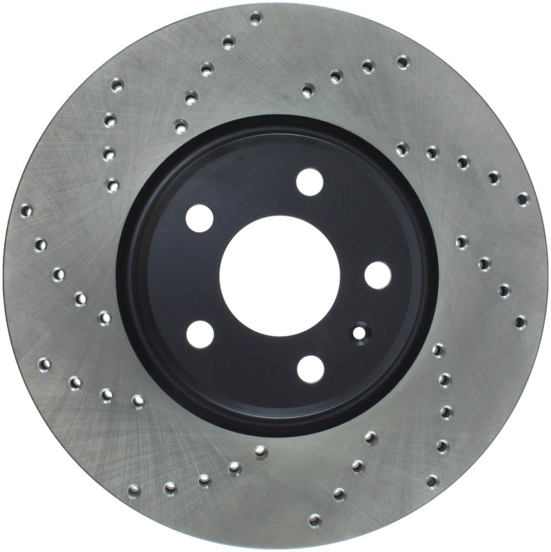 StopTech Sport Cryo Cross Drilled Brake Rotor; Front Left