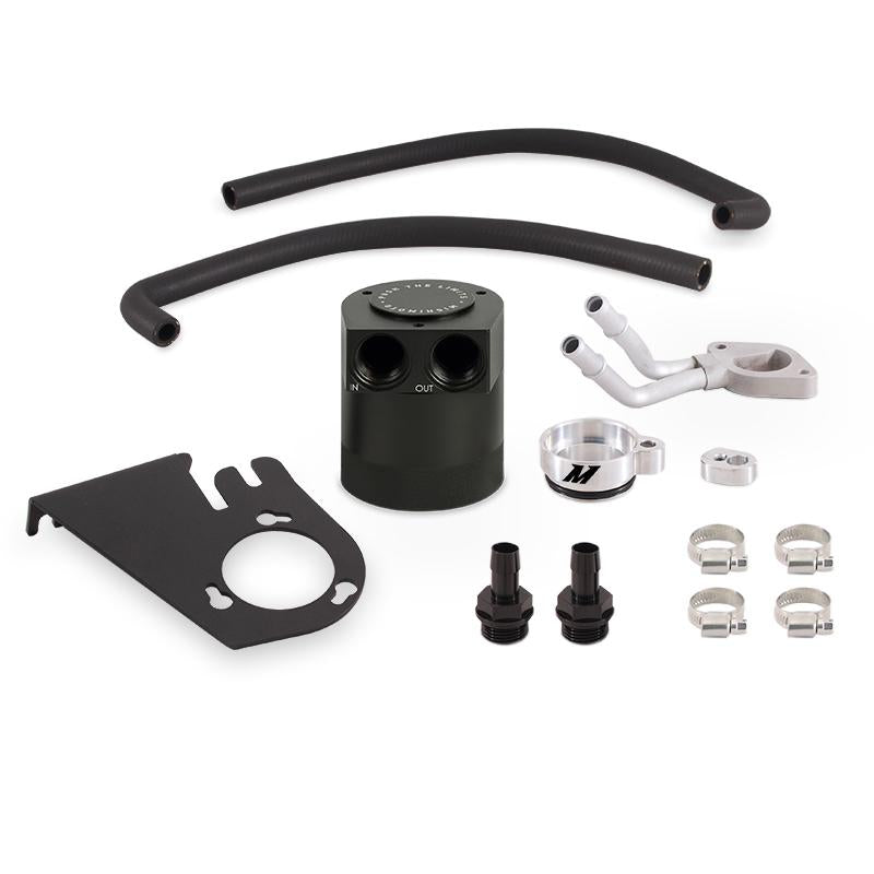 Mishimoto 11-16 Ford 6.7L Powerstroke Baffled Oil Catch Can Kit MMBCC-F2D-11BE Main Image