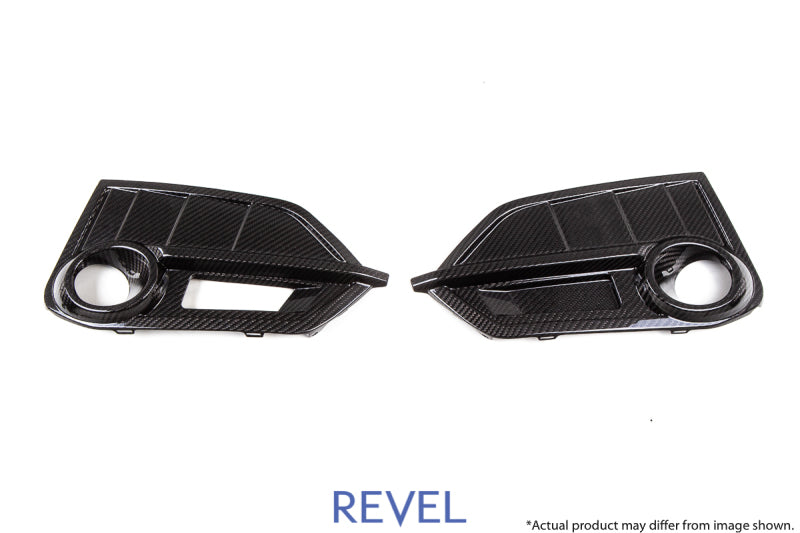 Revel GT Dry Carbon Front Fog Light Covers (Left & Right) 17-18 Honda Civic Type-R - 2 Pieces 1TR4GT0AH13