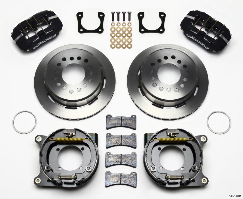 Wilwood Dynapro Low-Profile 11.00in P-Brake Kit Chevy 12 Bolt Spcl 2.81in Offset 140-11401 Main Image