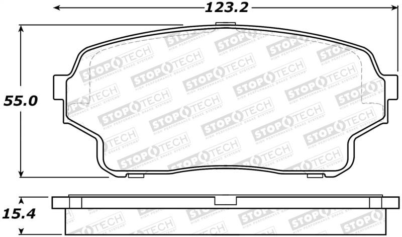 StopTech Street Brake Pads 308.11050 Main Image