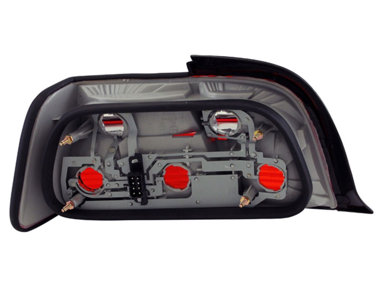 Anzo 1992-1998 BMW 3 Series E36 Taillights Red/Clear