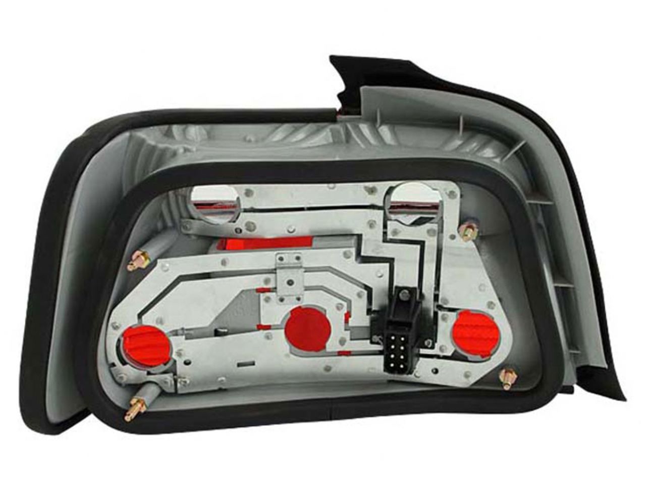 Anzo 1992-1998 BMW 3 Series E36 Taillights Red/Clear