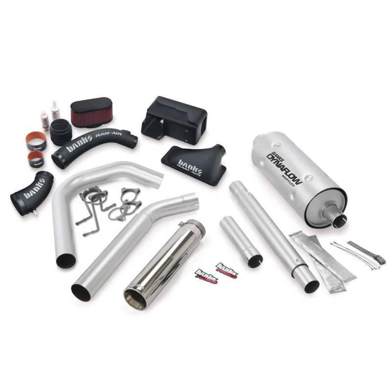 Banks Power 16-17 Ford 6.8L MH-A Stinger Bundle - SS Single Exhaust Left Exit w/ Chrome Tip 49201 Main Image