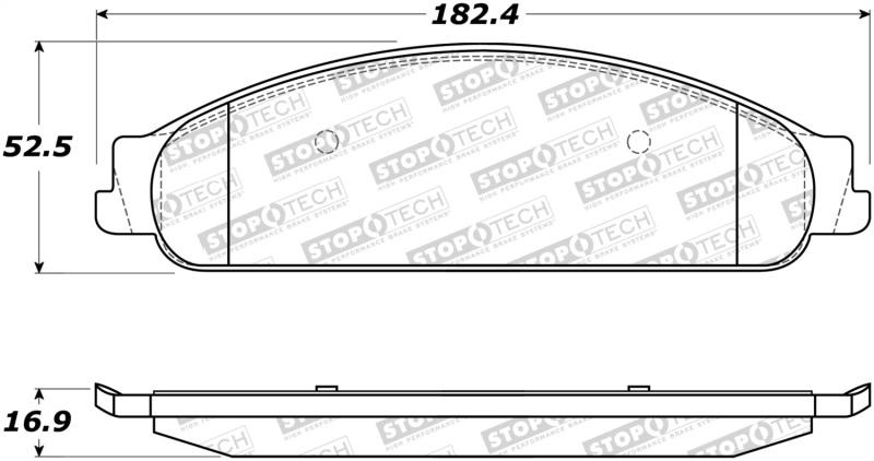 StopTech Street Brake Pads 308.10700 Main Image