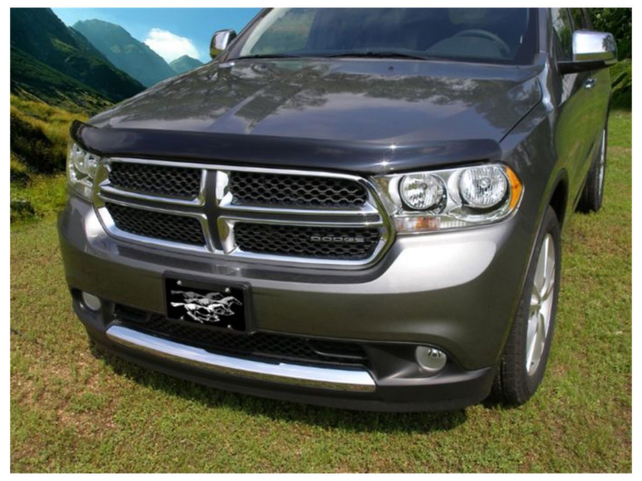 Stampede Vigilante Premium Hood Protector, Smoke, for 2011-2019 Dodge Durango