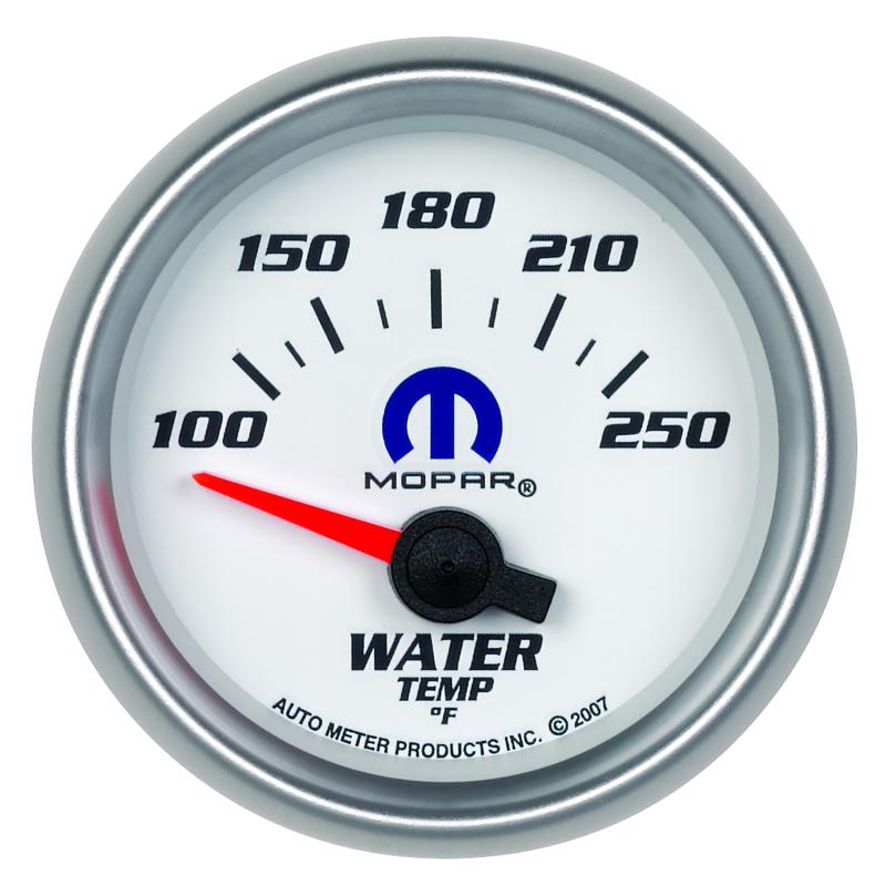 Autometer Mopar 52.4mm SSE 100-250 Degree F Water Temperature Gauge 880030 Main Image