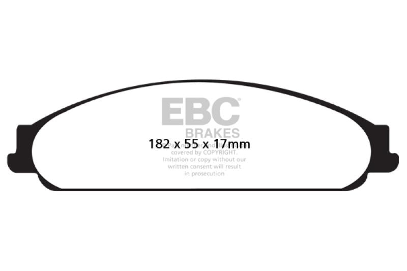 EBC 04-07 Ford Five Hundred 3.0 Ultimax2 Front Brake Pads UD1070 Main Image