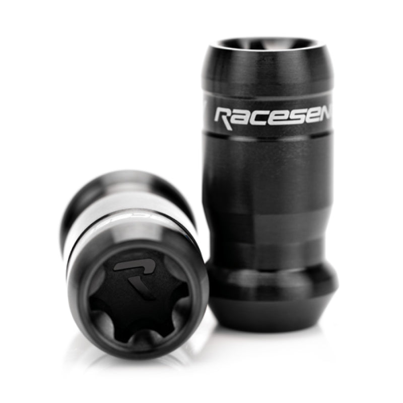 Raceseng TNR-1 Titanium Lug Nut (Single) - M14x1.5mm - Brushed Black 010233BRB