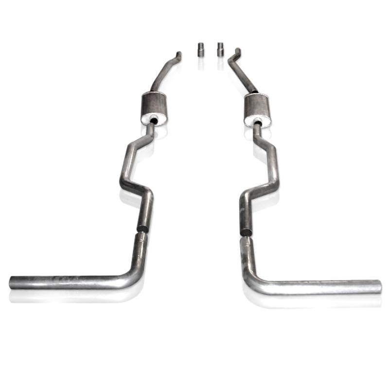 Stainless Works Chevy/GMC Truck 1967-87 Exhaust 2.5in Chambered System CT67725CS Main Image