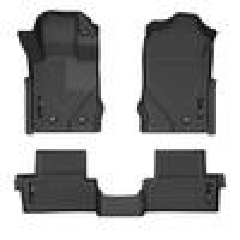 Husky Liners 2021 Ford Bronco 2 Door Weatherbeater Front & 2nd Seat Floor Liners - Black 95311