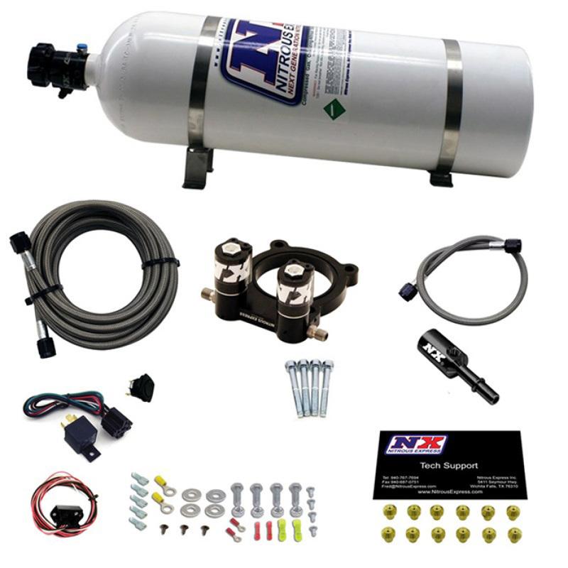 Nitrous Express Ford 2.3L Ecoboost Nitrous Plate Kit w/15lb Bottle 20954-15 Main Image