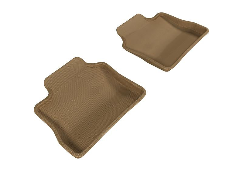 3D MAXpider 2010-2016 Porsche Panamera Kagu 2nd Row Floormats - Tan L1PO00621502 Main Image