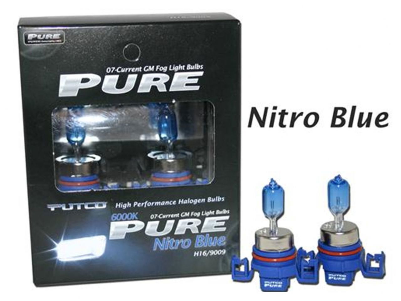 Putco Universal, GM Fog Lamp Bulbs - Nitro Blue - H16